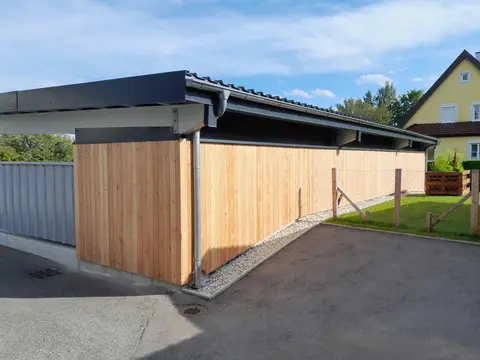 Holzcarport – ausgeführtes Referenzprojekt 1